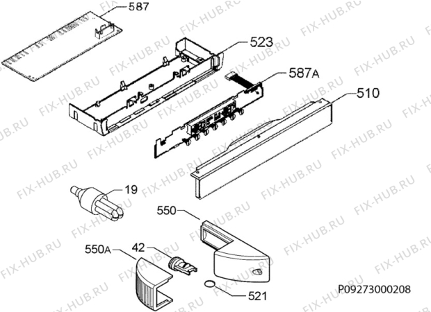 Взрыв-схема холодильника John Lewis JLWFF1103R - Схема узла Diffusor